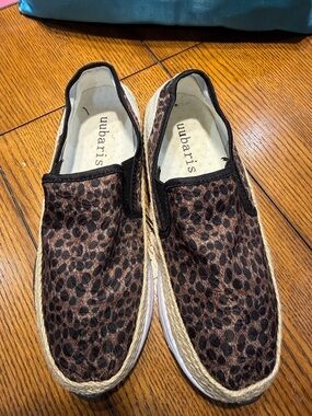 Uubaris Leopard Slip-On Espadrilles